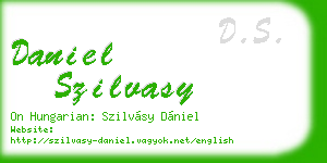 daniel szilvasy business card