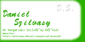 daniel szilvasy business card